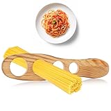 Classicseali Pasta Measuring Tool, Wood Spaghetti Measurer Tool with 4 Holes, Quick Spaghetti Measuring Tools for Kitchen Cooking, Kitchen Accessories (9.96 X 2.36 Inch)