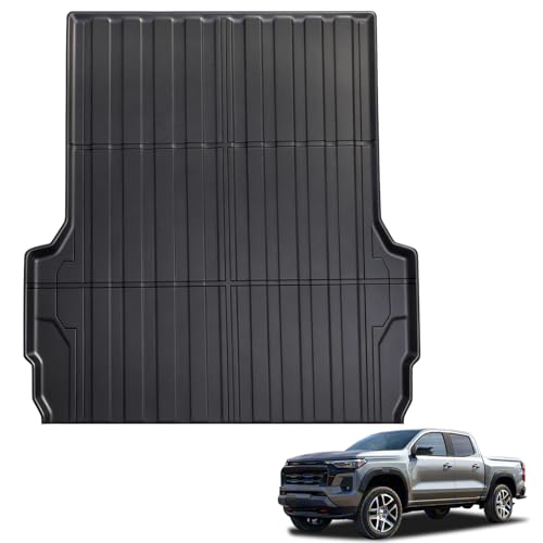 CROVECO Truck Bed Mat for 2023-2026 Chevy Colorado/GMC Canyon 5FT All-Weather Protection Heavy Duty Truck Bed Liner Colorado Accessories Black
