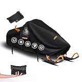 Schneemobil-Abdeckung Wasserdicht,Robuste 420D Abdeckung für Schneemobil mit 2 Winddichte Schnallen, Belüftungsöffnungen,Universell Schutzabdeckung für SM-3 Sportsman Schneemobil