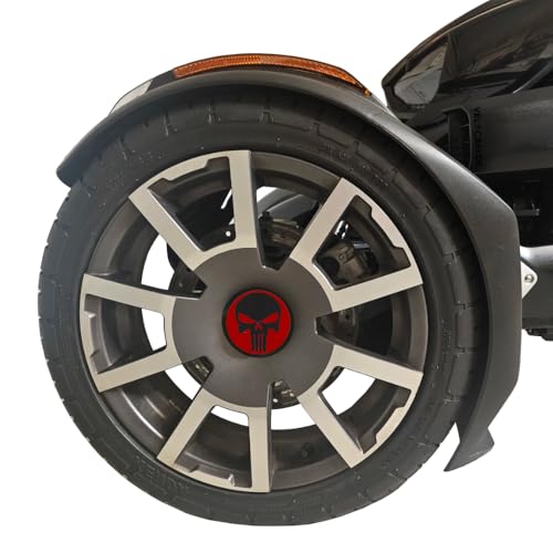 WHEEL CAPS for Can-Am Ryker | Pop Culture Hero Rim Caps Logos for All BRP Ryker Models 600 900 Ace Rally Sport | VelociMods