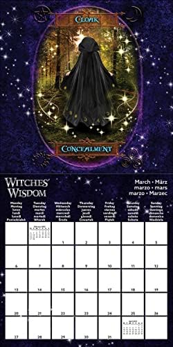 Richard Crookes Royalties Witches' Wisdom 2023 Square Calendar 30x30cm