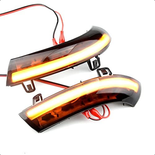 cantondz 1Pair LED Dynamic Turn Signal Light Side Wing Mirror Indicator Compatible With VW GOLF 5 GTI Jetta MK5 Passat B5.5 B6 Sharan Superb
