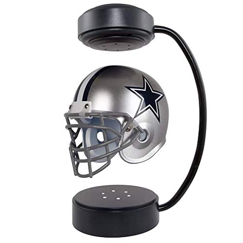 LFTS Schwebehelme Cowboy NFL Collectibles Rotierender schwebender Footballhelm mit elektromagnetischem Ständer und LED-Atmosphärenlampe Sportfans Beste kreative Geschenke Cover