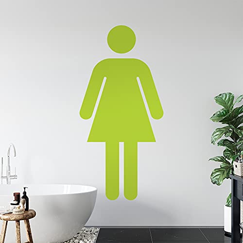 Weiblich Piktogramm Wandtattoo Wandaufkleber Wall Sticker - Dekoration, Küche, Wohnzimmer, Schlafzimmer, Badezimmer