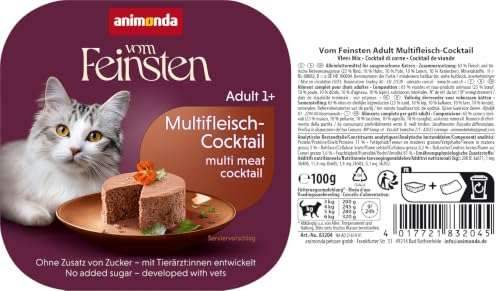 animonda vom Feinsten Katzenfutter nass Multfleisch-Cocktail (32 x 100 g)