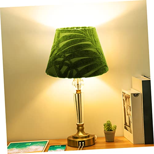 Image of Uonlytech Green Lamp Shades Vintage Decor Lamp Shade Lamp Shades for Table Lamps Metal Green Desk Lamp Accessories Retro Decor Lampshade