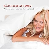 alpina Heizdecke - Wärmedecke 80 x 150CM - Wärmeunterbett 60W - Beheizbare Decke mit 3 Wärme-Einstellungen - Maschinenwaschbar im Wollprogramm - Schutzklasse II - Polyester - Weiß