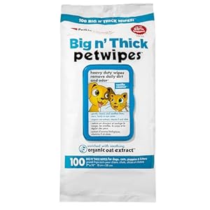 Petkin Big N’ Thick Petwipes 100 ct