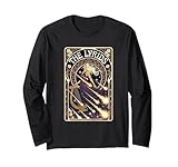 The Lyrids Meteor Shower Art Nouveau Harp Goddess Long Sleeve T-Shirt