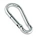 5/16" Zinc-Plated Steel Carabiner Snap Hook - 10 Pack