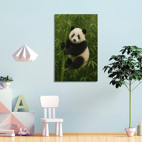 Décoration murale bambou panda pour éveiller la chambre de bébé