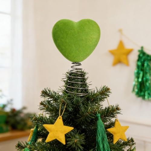 Decoración de Navidad 3D de terciopelo que soluciona el espacio en árboles pequeños 6