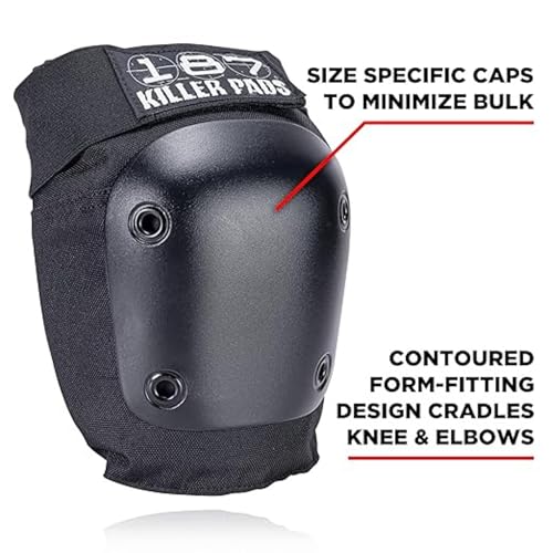 image for 187 Killer Pads Six Pack Pad Set, Elbow Pads, Knee Pads, and Wrist Gua
