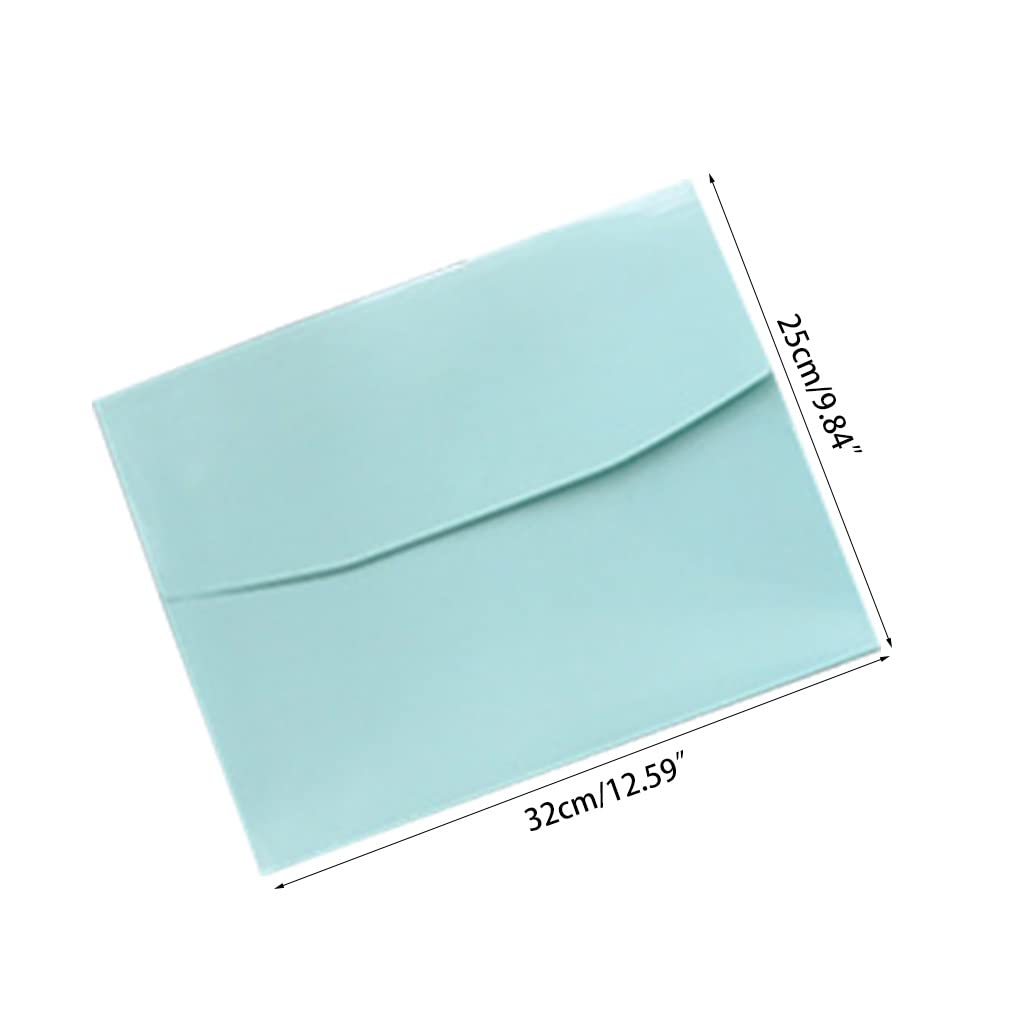 Portafoglio in plastica A4, Cartella file da 2 pezzi A4 Cartella in PVC di alta qualità Design con pulsante di blocco Busta di grande capacità Borsa for documenti da ufficio Organizzatore di file(Colo