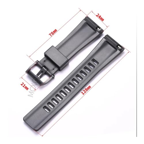 Bracelet résine 24mm haute résistance compatible Casio PRG-650 robuste - 4