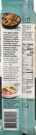 Hakubaku Organic Udon Authentic Japanese Wheat Noodles, No Salt Added, 9.5 Ounce (Pack of 3)