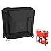 Cooler Carrello Cover Nero Impermeabile da Esterno Patio Cooler Cover Protezione per Bevande Carrello Rolling Ghiaccio Giropetto - Nero, Free Size