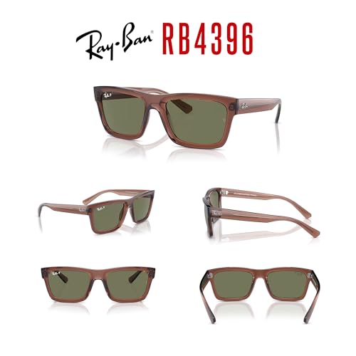 Image of Ray-Ban RB4396 Warren Rectangular Sunglasses for Men for Women +BUNDLE with ACCESSORY EYEWEAR KIT