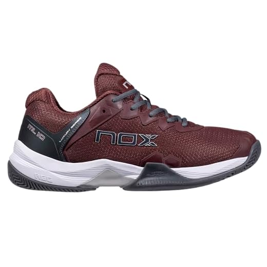 Zapatillas de Pádel Nox ML10 HEXA Granate/Gris plomo