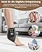 3-In-1-Fußmassagegerät,Fuss... mit Wärme Elektrisch, Fußmassagegerät Durchblutung For Neuropathie füße,knöchel massagegerät with 5 Modes, 5 Heat Levels,Foot Massager Gift for Unisex-Geschenk