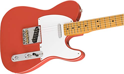 Fender Vintera 50S Telecaster Electric Guitar, Fiesta Red, Maple Fingerboard #TOP3