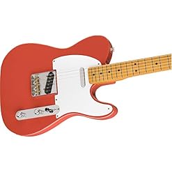Fender Vintera Telecaster Touche en érable Rouge Fiesta années 50 - Les Beatles, Paul McCartney, John Lennon, RIngo Starr, George Harrison Fender Vintera Telecaster Touche en érable Rouge Fiesta années 50 – Image 4