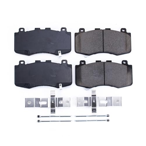 Image of PowerStop Front Brake Pads for Dodge Durango 2021 |Durango 2023-25 |Jeep Grand Cherokee 2018-21 - Z17 Ceramic Brake Pads with Installation Hardware, 17-6006