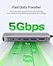 Belkin USB-C Hub, 7-in-1 Multiport Adapter - USB Docking Station with 4K HDMI, USB-C PD 3.0 Port, 2 x USB-A 3.1 Ports, SD Card & MicroSD Card Slots, & 3.5mm Audio Jack for MacBook, Air, iPad Pro, XPS