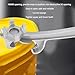 2PCS Bucket Opener Tool, Aluminum Alloy Bucket Opener, Versatile Lid Remover and Can Opener Tool for Home Renovation, Construction, and Industrial Use - and Easy to Use (Silver)