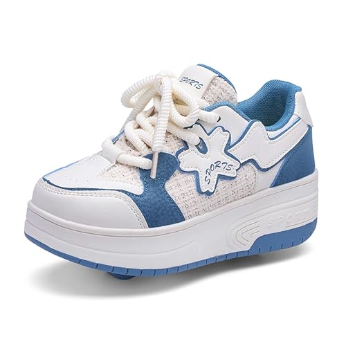 Children's Roller Skates Boys Girls Roller Shoes Sneakers Fashion Two Wheel Outdoor Walking Shoes Boys Girls Beginner Gift