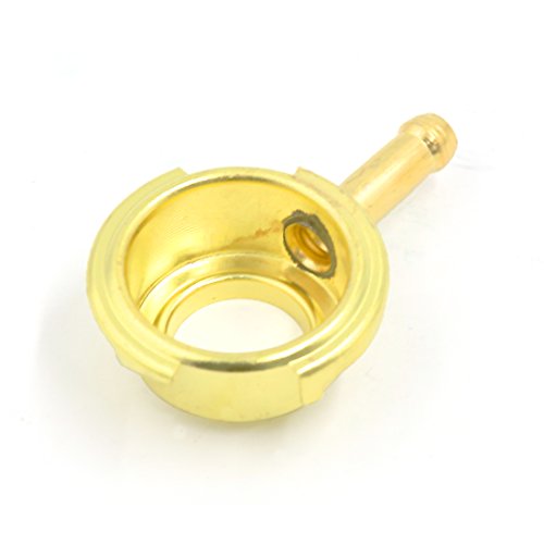Ruilogod WELD ON 43MMx21.5 MM RADIATOR FILLER FILL NECK CNC BILLET BRASS