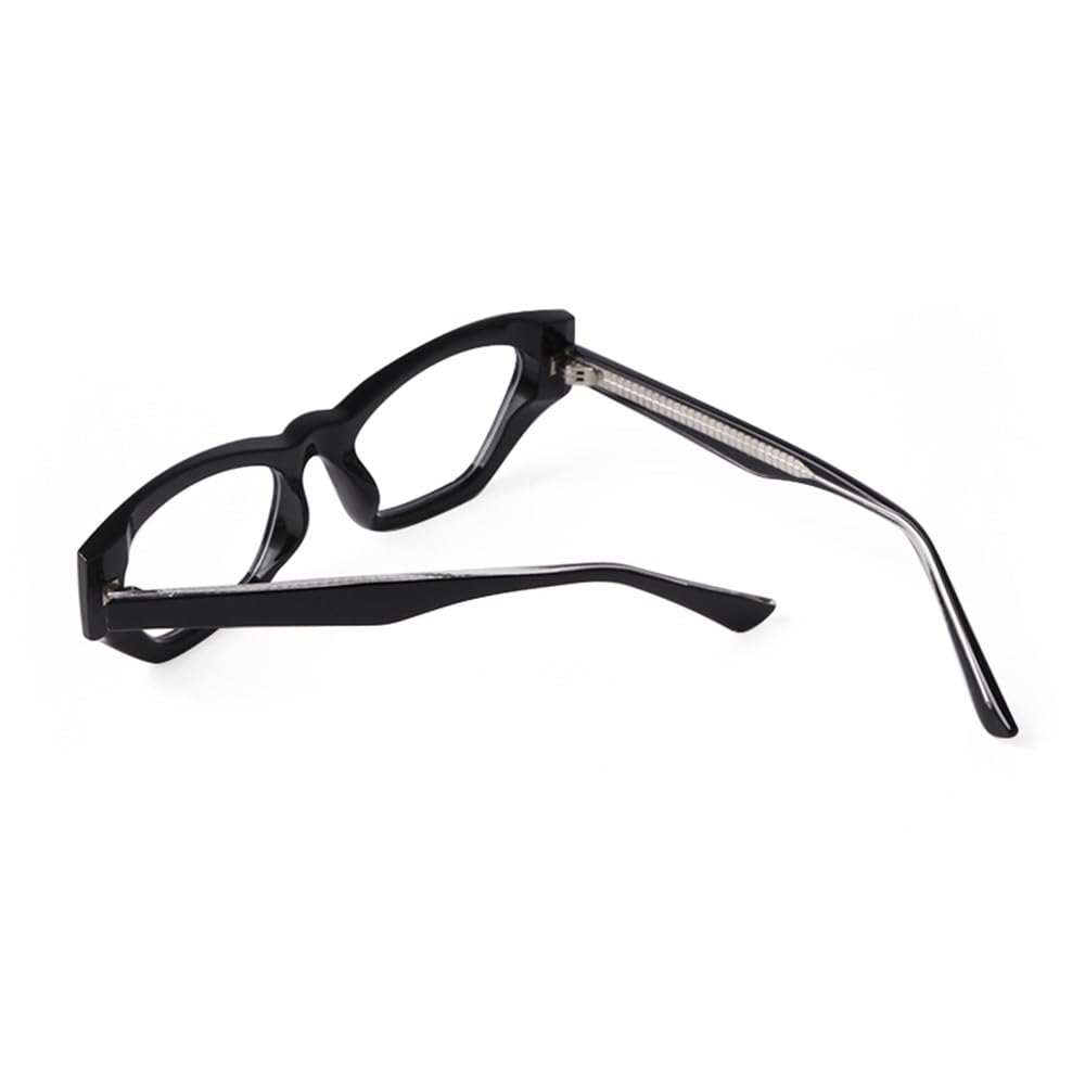 Okulary korekcyjne damskie męskie modne płaskie okulary spersonalizowane kocie oczy, 1