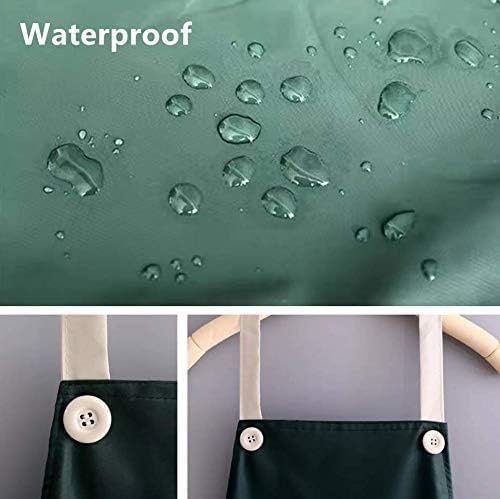 Image of HROY Kitchen Apron for Women & Men with Pocket & Side Towel | Kitchen Apron for Women & Men with Pocket & Side Towel | Reusable Cooking Chef Apron for Home Kitchen