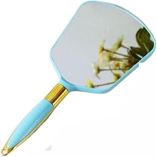 DEPILA Mirror Vintage Handheld Makeup Mirror with Handle Hand Vanity Irregular Dressing Table Compact Mirror for Dentist Home Cosmetics Mirror