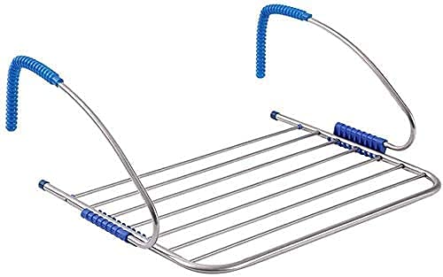 Porte-serviettes pliable Dryirack en acier inoxydable pour rangement sur balcon et maison