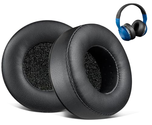 SOULWIT Earpads Replacement for Skullcandy Hesh & Hesh 2 Wireless Over-Ear Headphones, Ear Pads Cushions with Soft Protein Leather, Noise Isolation Foam - Black