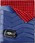 Double sac de couchage pour adultes Camping, XL Taille de la Reine 2 Sacs de couchage pour toute la saison Randonnée Backpacking RV Voyage, léger imperméable pour le temps froid & Chaud