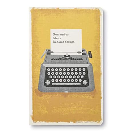 Compendium Softcover Journal - Remember, Ideas Become Things. – A Write Now Journal with 128 Lined Pages, 5″W x 8″H Cover