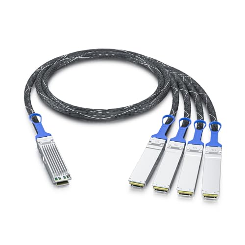 Image of 10Gtek 800Gb /s OSFP DAC Compatible for NVIDIA MCP7Y50-N002, 8-Channel OSFP Fin-top Breakout to 4x200G Flat-top Cable,NDR Infiniband and Ethernet Solutions