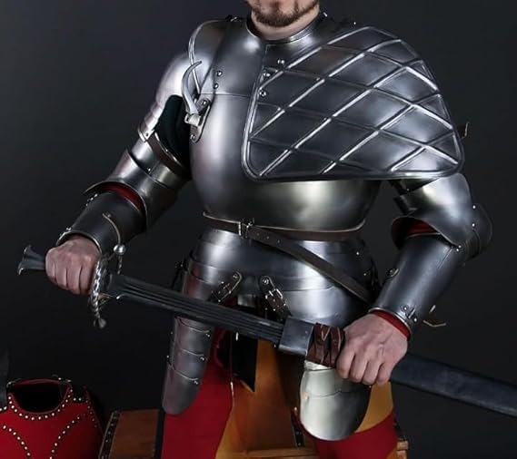 Battle-Ready Medieval Chaste Plate Armor Suit – SCA/LARP Half Body Cruiser