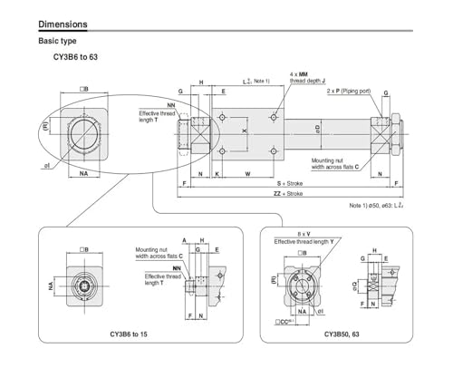 Cylindre sans tige CY3B robuste et compact pour optimiser l'espace industriel - 5