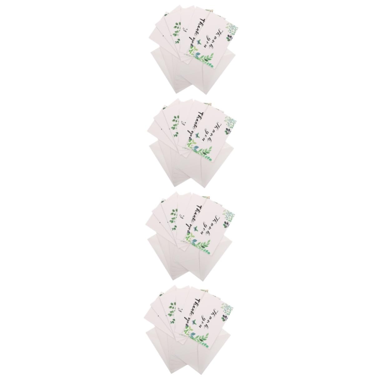 Lurrose 48 Pezzi Biglietto Di Ringraziamento Carte Di Benedizione Carte Con Motivo A Biglietti Di Nota Di Ringraziamento Fornitura Di Natale Biglietti Di Di