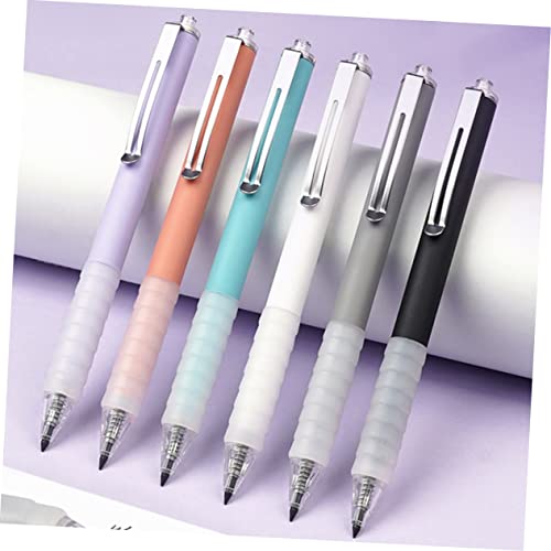 Magiclulu 6Pcs Black Technology Pencil Kids Pencil Mechanical Pencil No Cutting Plastic, Graphite Child #TOP5