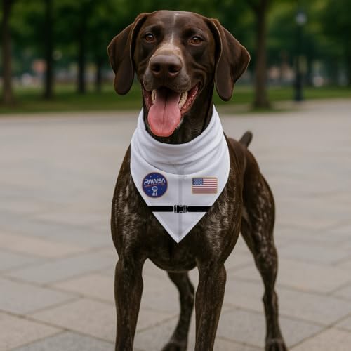 Space Astronaut Dog Bandana for Small Medium, Rocket Astronaut Themed Puppy Neckerchief, Funny Pet Triangle Scarf for Party Photoshoot - 4