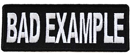 topt mili ecusson Bad Example Biker Motard Moto USA us thermocollant 10x4 cm patche Badge
