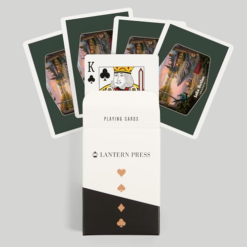 Lantern Press Lake Burton, Georgia, Baraja Poker 52 Cartas miniatura 6