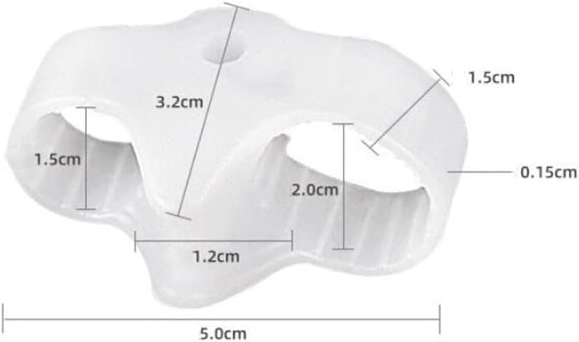 DEAVER Bunion Gel Toe Separator,Toe Separators with 2 Loops,Bunion Corrector for Women & Men Relief Bunionette, Calluses, Straighten Overlapping Hammer Toe