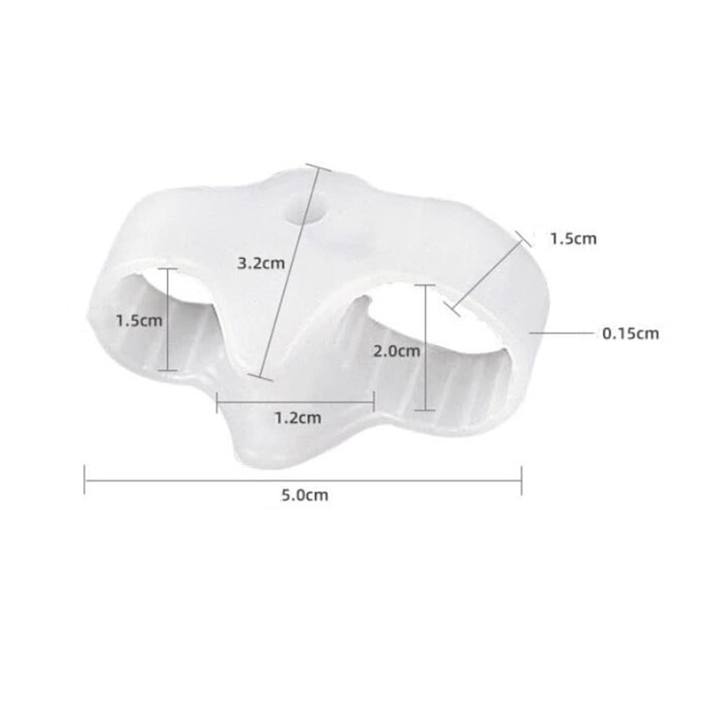 Separador de Dedos de Gel para juanetes, separadores de Dedos con 2 bucles, Corrector de juanetes para Mujeres y Hombres, Alivio de juanetes, Callos, enderezar el Dedo en Martillo superpuesto