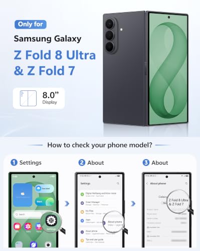 Image of FNTCASE for Z Fold 8 Ultra /Z Fold 7 Case: with Kickstand Hinge Protection