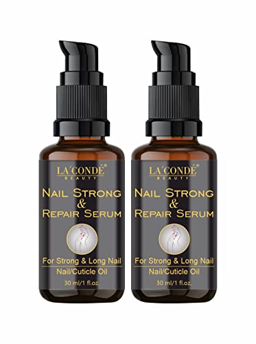 La’Conde Nail Strong Growth Serum For Shiny & Stronger Nails Growth And Cuticle Care Pack of 2 of 30ML (60 ML)